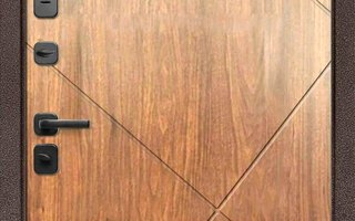 металлическая одностворчатая дверь в новостройку с отделкой МДФ-винорит внутри